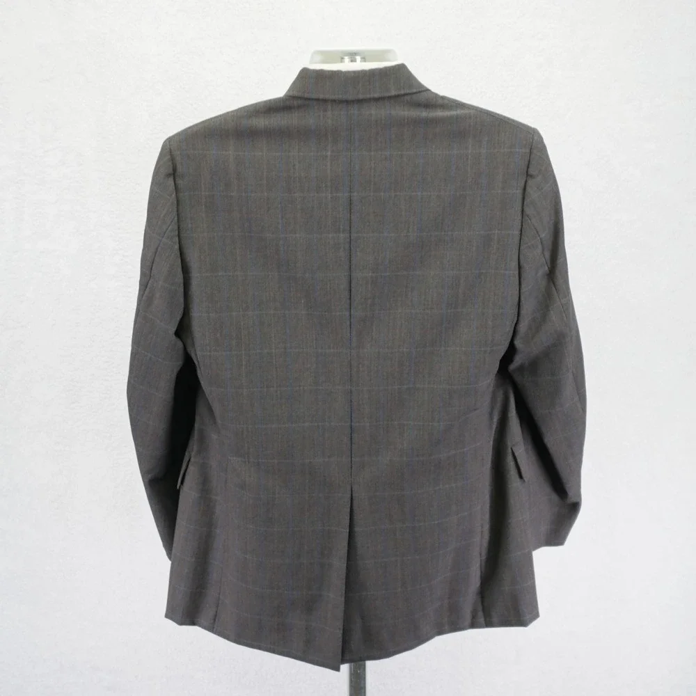 Hart Schaffner‎ Marx Gold Trumpeter Wool 2 Piece Suit Brown Birdseye 40R 36 / 30